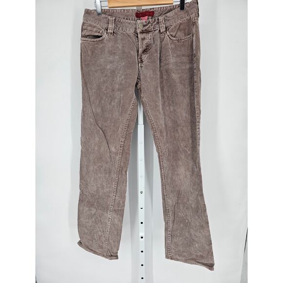 Y2K FCUK Jeans Women's Tan Taupe Low Rise Corduroy Jeans Size 10 - Picture 1 of 4